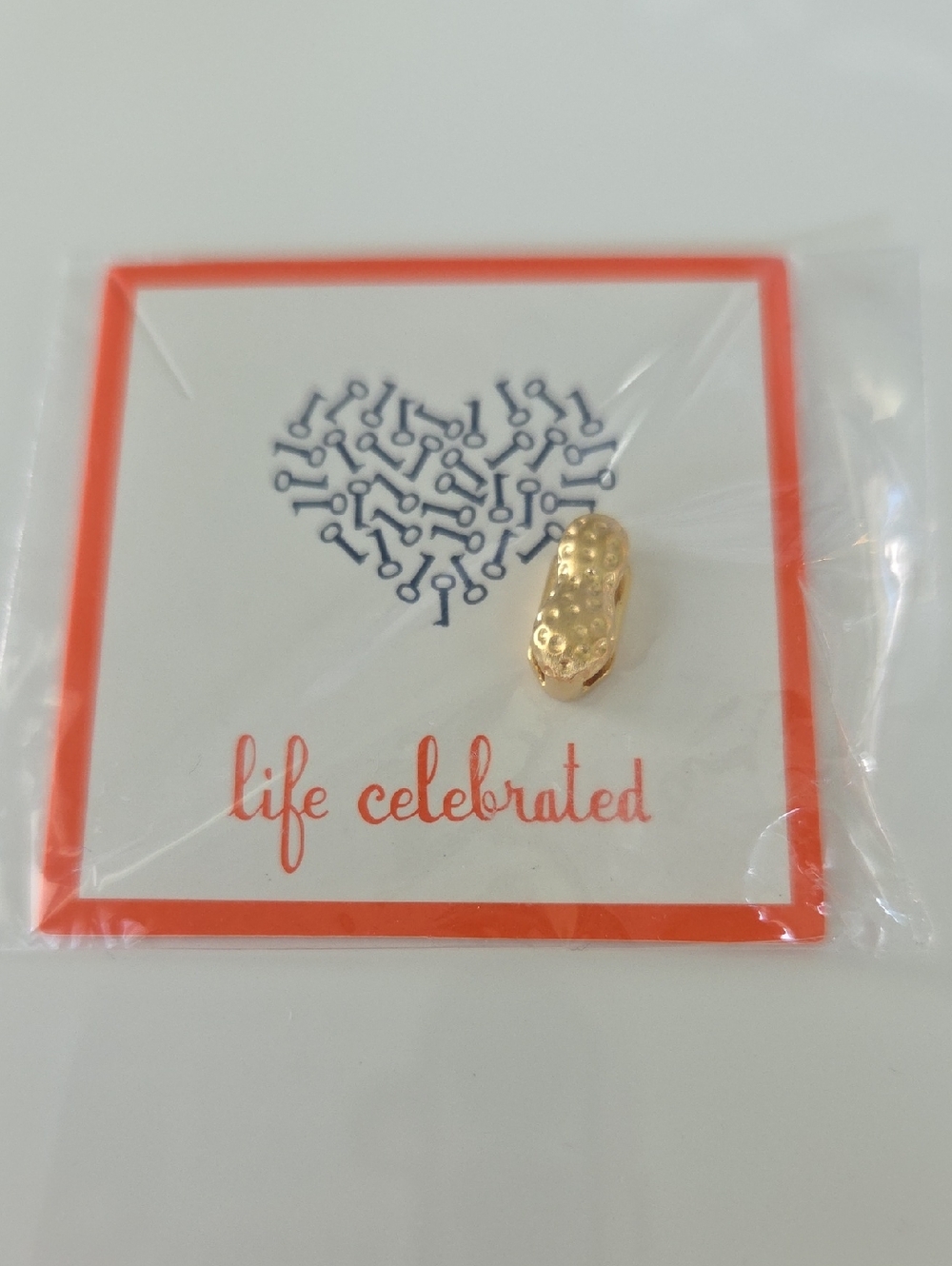 KEEP Collective Gold Tone Peanut Charm